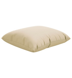 Coussins décoratifs 4 pcs beige 40x40 cm tissu