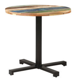 Table de bistro Carrée Ø80x75 cm Bois de récupération massif