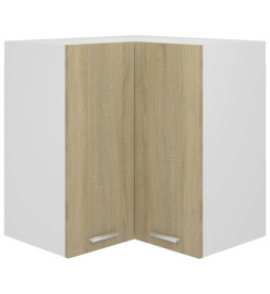 Armoire d'angle suspendue Chêne sonoma 57x57x60 cm Aggloméré