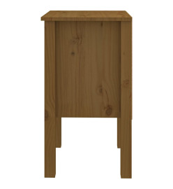 Table de chevet Marron miel 40x35x61,5 cm Bois de pin solide