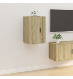 Meubles TV muraux 2 pcs Chêne sonoma 40x34,5x60 cm