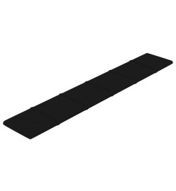 Panneaux muraux 12 pcs Noir 90x15 cm Velours 1,62 m²