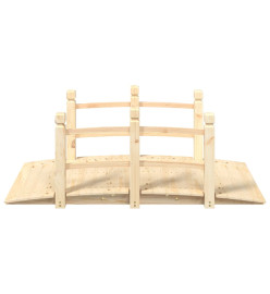 Pont de jardin avec garde-corps 150x67x56cm bois massif épicéa