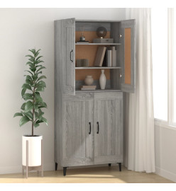 Buffet sonoma gris 69,5x34x90 cm bois d'ingénierie