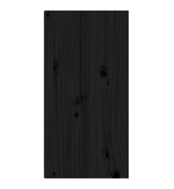 Armoires murales 2 pcs Noir 30x30x60 cm Bois de pin massif