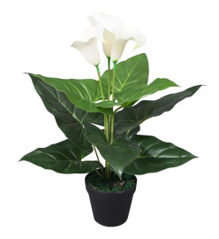 Plante artificielle avec pot Lis Calla 45 cm Blanc