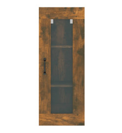 Armoire murale suspendue Chêne fumé 34,5x34x90 cm