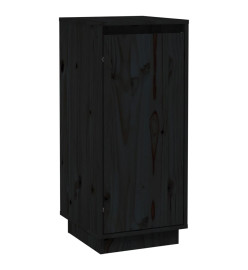 Buffets 2 pcs Noir 31,5x34x75 cm Bois massif de pin