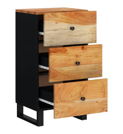 Buffet avec 3 tiroirs 40x33,5x75 cm bois massif d'acacia