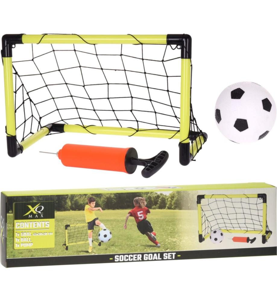 XQ Max Ensemble petit de buts de football jouet 45x30x30 cm