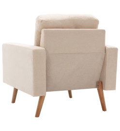 Fauteuil Crème Tissu