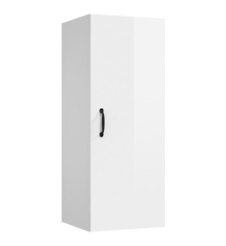 Armoire murale suspendue Blanc brillant 34,5x34x90 cm