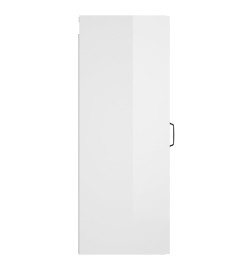 Armoire murale suspendue Blanc brillant 34,5x34x90 cm