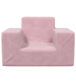 Canapé pour enfants Rose Peluche douce