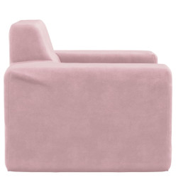 Canapé pour enfants Rose Peluche douce