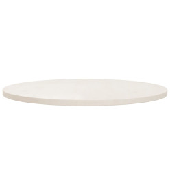 Dessus de table Blanc Ø80x2,5 cm Bois de pin massif