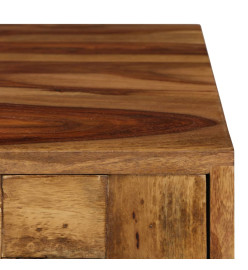 Table basse Bois Sesham massif avec finition miel 110x50x37 cm