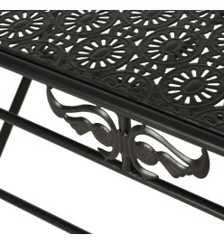 Table basse pliante Style vintage Métal 100 x 50 x 45 cm Noir