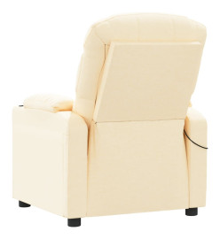 Fauteuil électrique de massage Crème Tissu