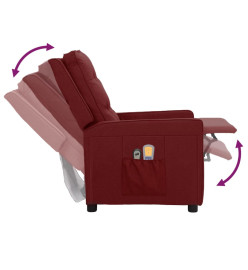 Fauteuil électrique de massage Bordeaux Tissu