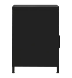 Tables de chevet 2 pcs Noir 35x35x51 cm Acier