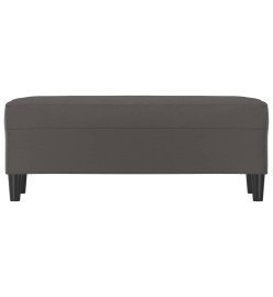 Banc Gris 100x35x41 cm Similicuir