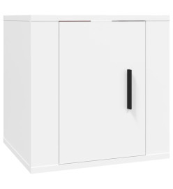 Ensemble de meubles TV 3 pcs Blanc Bois d'ingénierie