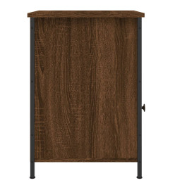 Table de chevet chêne marron 40x42x60 cm bois d'ingénierie