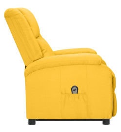 Fauteuil jaune tissu