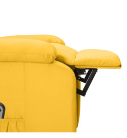 Fauteuil jaune tissu