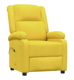 Fauteuil inclinable électrique Jaune Tissu