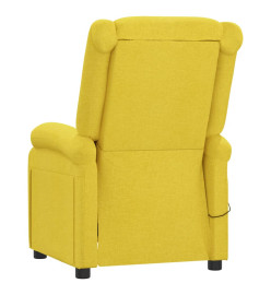 Fauteuil inclinable électrique Jaune Tissu