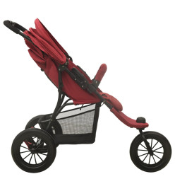 Poussette pour bébé Rouge Acier