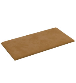 Panneaux muraux 12 pcs Marron 60x30 cm Velours 2,16 m²