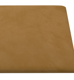 Panneaux muraux 12 pcs Marron 60x30 cm Velours 2,16 m²