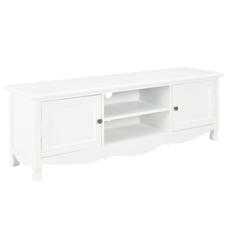 Meuble TV Blanc 120 x 30 x 40 cm Bois