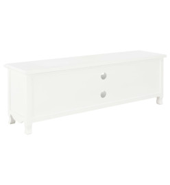 Meuble TV Blanc 120 x 30 x 40 cm Bois