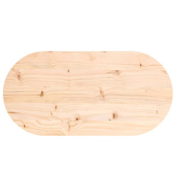 Dessus de table 60x30x2,5 cm bois de pin massif ovale