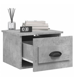 Tables de chevet murales 2 pcs gris béton 41,5x36x28 cm