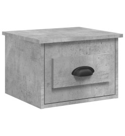 Tables de chevet murales 2 pcs gris béton 41,5x36x28 cm