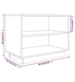 Armoire à chaussures 60x34x45 cm Bois de pin massif