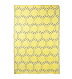 Esschert Design Tapis d'extérieur 182x122 cm Nid d'abeilles