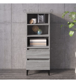 Buffet haut Sonoma gris 40x36x110 cm Bois d'ingénierie