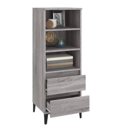 Buffet haut Sonoma gris 40x36x110 cm Bois d'ingénierie