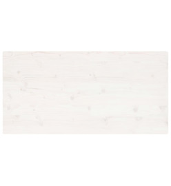 Dessus de table blanc 100x50x2,5 cm bois de pin massif