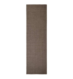 Tapis Sisal naturel 100x350 cm Marron