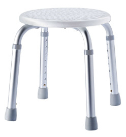 RIDDER Tabouret de salle de bain rond Blanc 110 kg A00603101