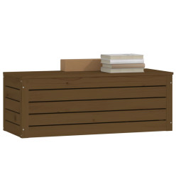 Boîte de rangement Marron miel 89x36,5x33 cm Bois massif pin