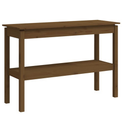 Table console Marron miel 110x40x75 cm Bois de pin solide