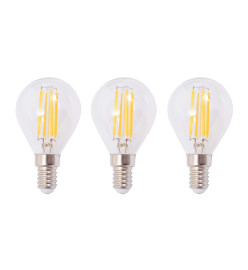 Plafonnier avec 3 ampoules LED à filament 12 W